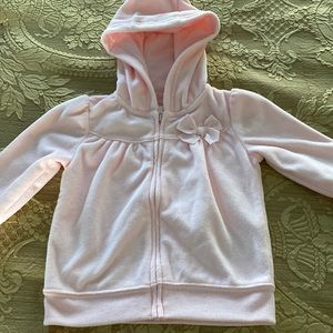 Toddler Pink Fleece Hoodie